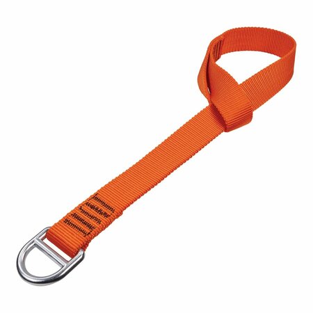 ERGODYNE Squids 3177 Anchor Choke Strap for Tool Tethering, 60 lb Max Safe Working Capacity, 28 Long, Orange 19195